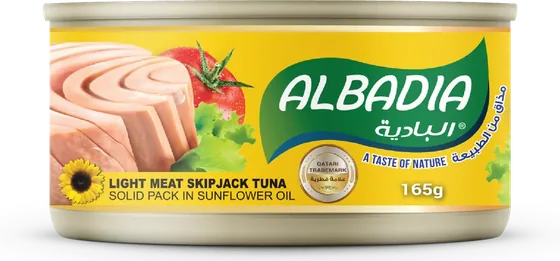 Light Meat Skipjack Tuna Solid Pack in Sunflower Oil 165g
